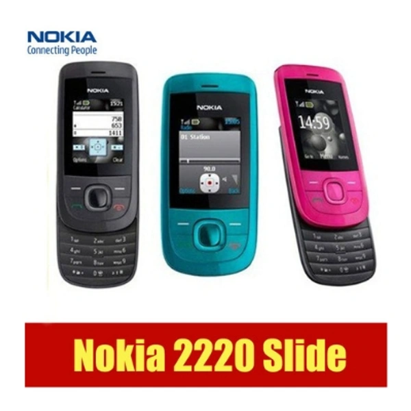 Nokia 2220 Refurbished Mobile Just Like New 1 Month Warranty  - Black