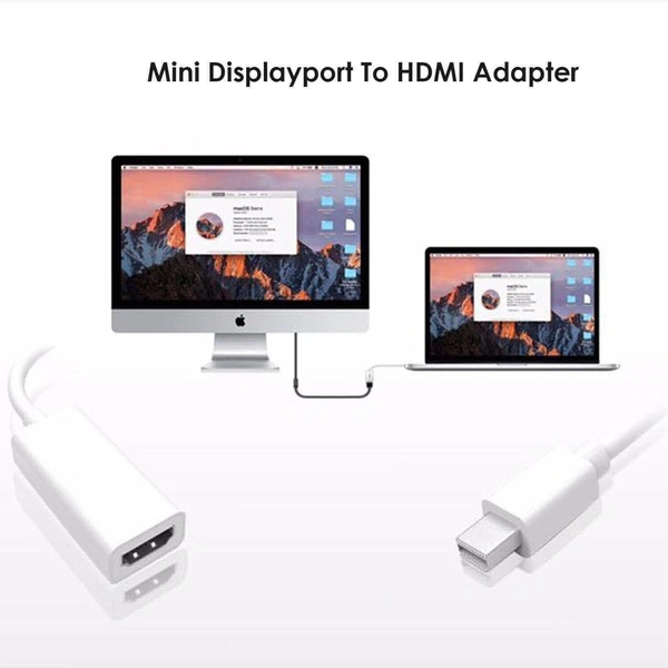 Mini Display Port Thunderbolt Mini Dp Male to HDMI Female Adapter Cable for Mac MacBook Pro Air-MINIDP to HDMI Converter 