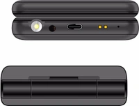 BlackZone FLIPPER X Dual Screen 2.4 & 1.8 Inch Dual Micro SIM  - Black