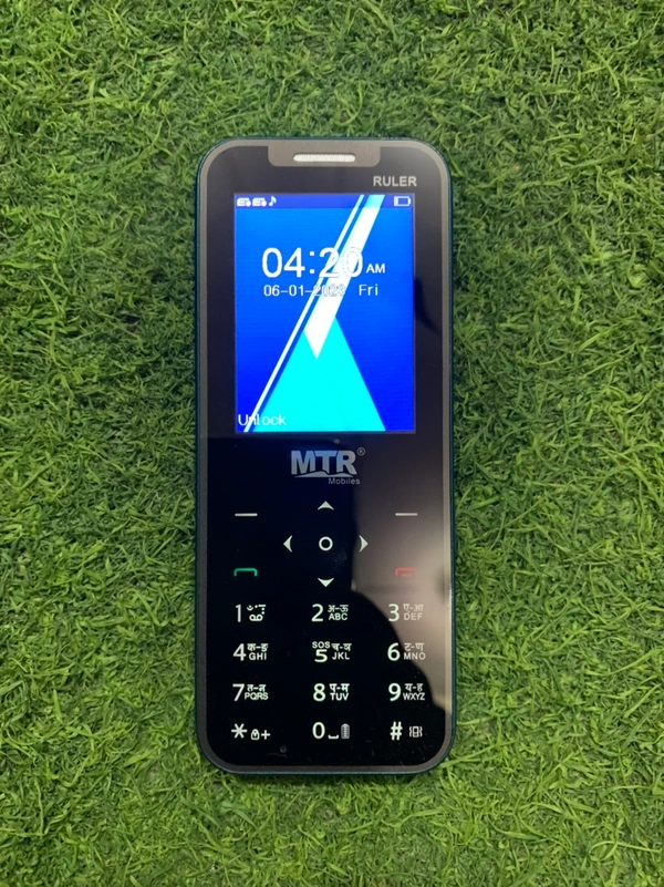 MTR Ruler New Mobile Phone Dual Sim 3 Month Warranty  - Black