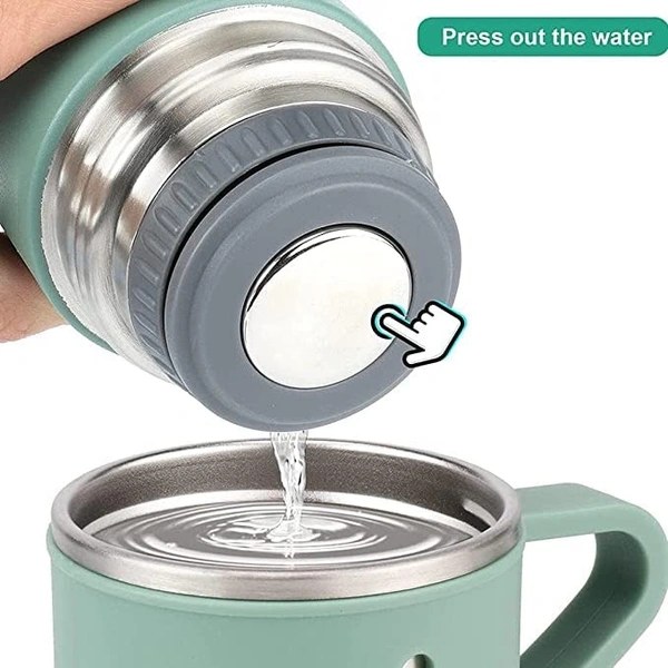 Vacuum Flask Set Vacuum Flask Set with 2 Cups Stainless Steel Vacuum Flask Set Coffee Mug Travel Mug Colour-Multicolor 500ML