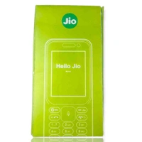 Refurbished Random Model Jio Phone 2.4 Screen Size 2000mAh Battery, Charger & Blue Box Packing & Very good condition - Black