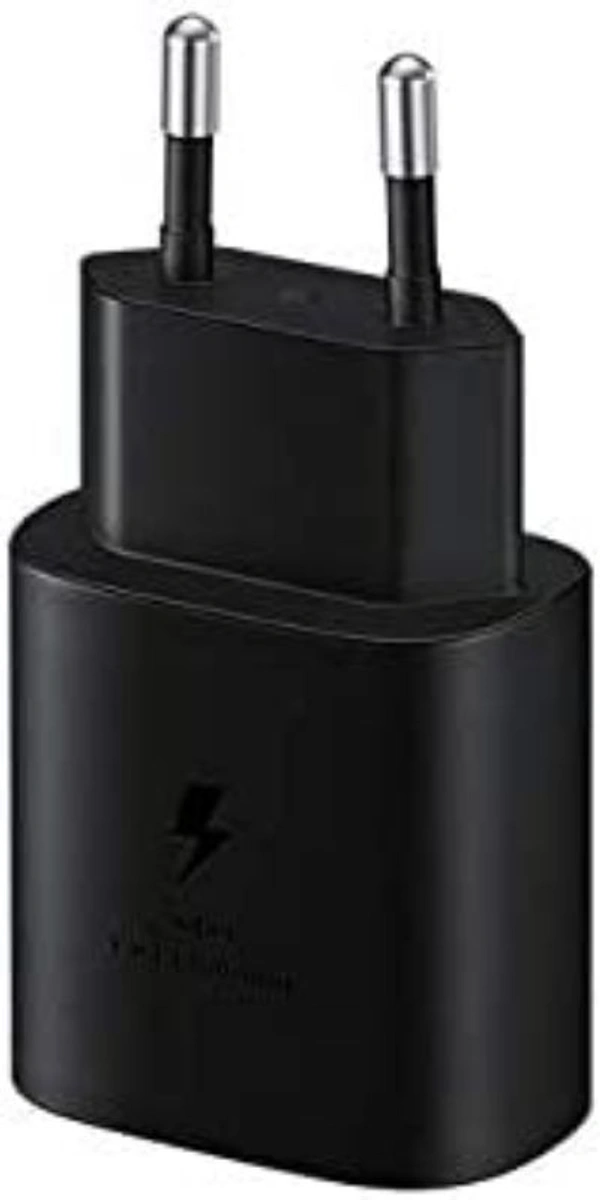 25W C-Type Super Fast Charger Adapter with Cable Set Charger for Galaxy S22/S21+/S21 Ultra/S20/S20+/S20 Ultra/Note20 Ultra/Note10+ Series - Black