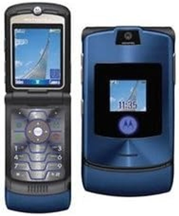 Motorola Motorazor V3i Renewed 3 Month Seller Warranty - Dodger Blue