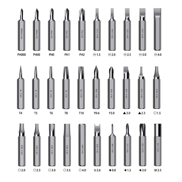 32 in 1 Interchangeble Multipurpose Mini Screwdriver Set Magnetic Slot Wrench Bits Repair Tools Kit Set Combination Screwdriver Set for Home Appliance,Laptop,Mobile,Computer