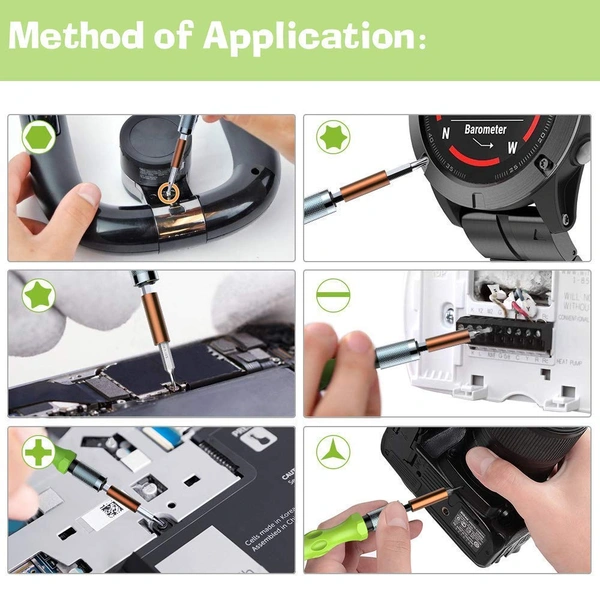 32 in 1 Interchangeble Multipurpose Mini Screwdriver Set Magnetic Slot Wrench Bits Repair Tools Kit Set Combination Screwdriver Set for Home Appliance,Laptop,Mobile,Computer