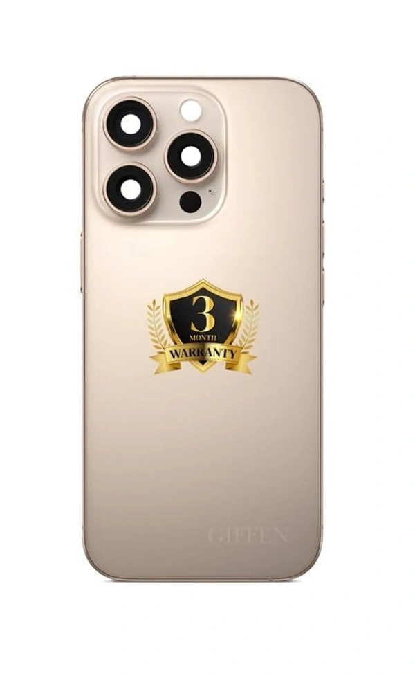 iPhone 16 Pro Back Panel with Mage safe wi-fi connect 3 Year Warranty Original - Desert Titanium