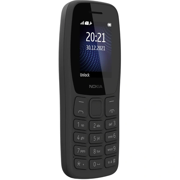 Nokia 105 Classic Single Sim Keypad Phone with Built-in UPI Payments - Black