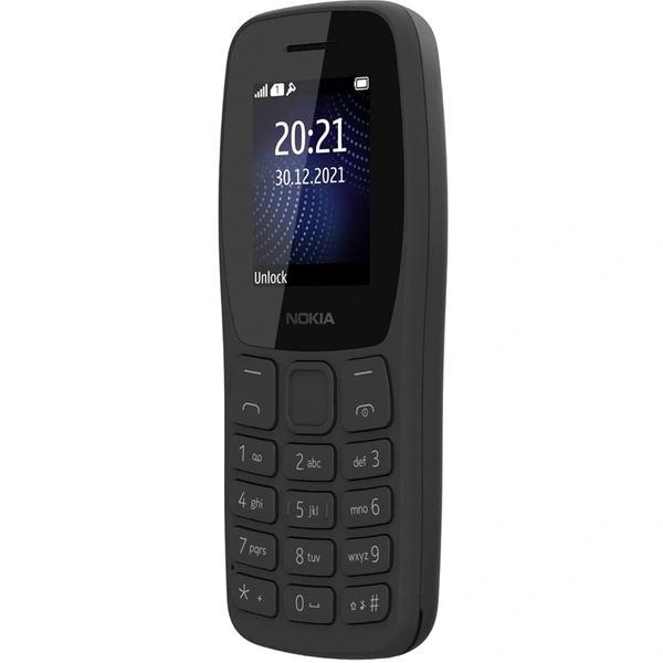 Nokia 105 Classic Single Sim Keypad Phone with Built-in UPI Payments - Black