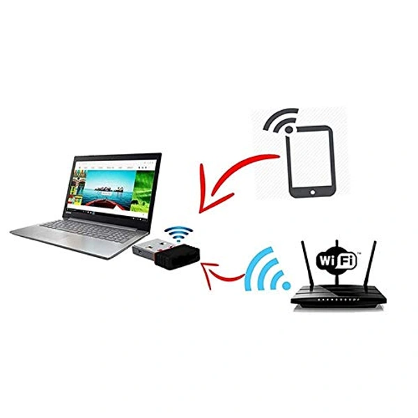 500Mbps Mini Wireless Dongle Network Card USB LAN Wi Fi Adapter USB Dongle Wireless Receiver Network Card for PC/Laptop