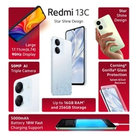  Redmi 13C 5G MediaTek Dimensity 6100+ 5G 90Hz Display  - 256 GB, Starfrost White