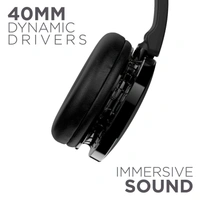 boAt Rockerz 370 On Ear Bluetooth Headphones - Black