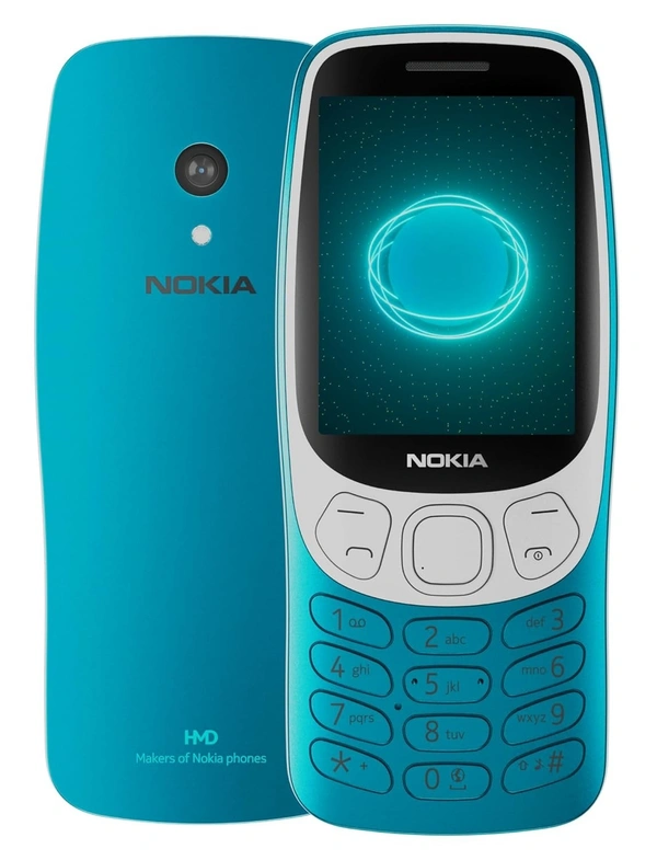 Nokia 3210 Classic Keypad Phone with Dual SIM - Scuba Blue