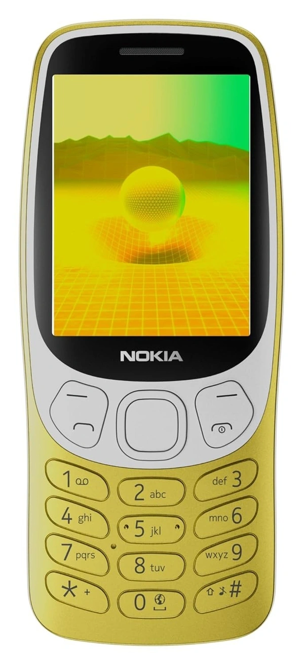 Nokia 3210 Classic Keypad Phone with Dual SIM - Yellow