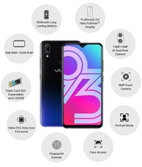 Y93 Mobile Just Like New Refurbished 1 Month Warranty  - 128GB, Gold