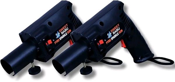 Fire Gun for wedding , Clubbing & Party , anniversary ( Metal)  - Black