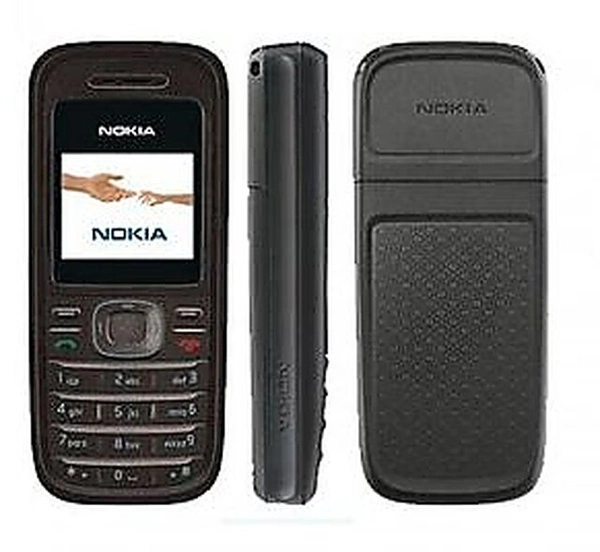 Nokia 1208 Mobile Phone (REFURBISHED) - Black