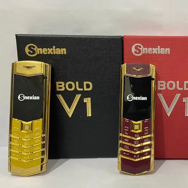Snexian vertu button vartu dual sim phone - Gold