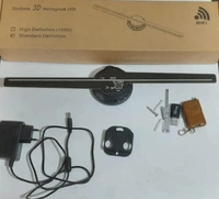 3D HOLOGRAM FAN 3d hologram pro led fan Hologram Projector Advertising Display 42CM 3D Hologram Display Fan Best for Business Events Display ultra thin holographic advertising machine chinese Remote User Manual Wall mount - Black