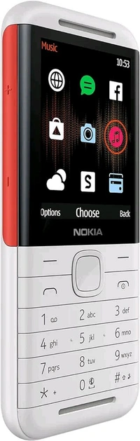 Nokia 5310 Dual SIM Keypad Phone with MP3 Player, Wireless FM Radio and Rear Camera with Flash  - Black & Red