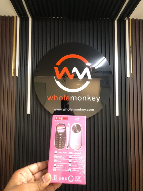 Ringme Circle 1 | Unique Design with Round Screen Mobile Phone 500mAh Battery 1.32" Display BT Call - Pink