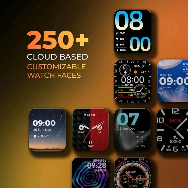 beatXP Marv Neo Smart Watch with 1.85” Ultra HD Display, Bluetooth Calling, 240*280px, AI Voice Assistant, 100+ Sports Modes, Heart Rate Monitoring, SpO2, IP68, Fast Charging, 100+ Watch Faces - Black