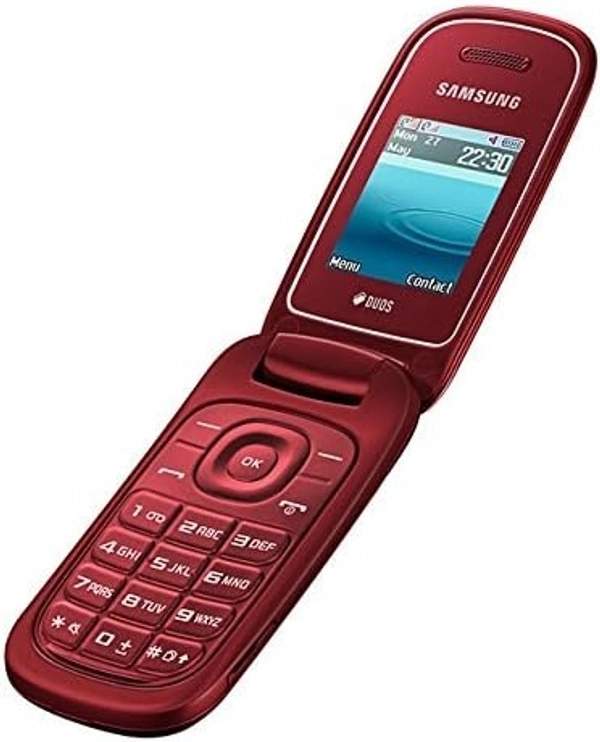 Samsung E1272 Mobile Phone Refurbished Just Like New  - Red