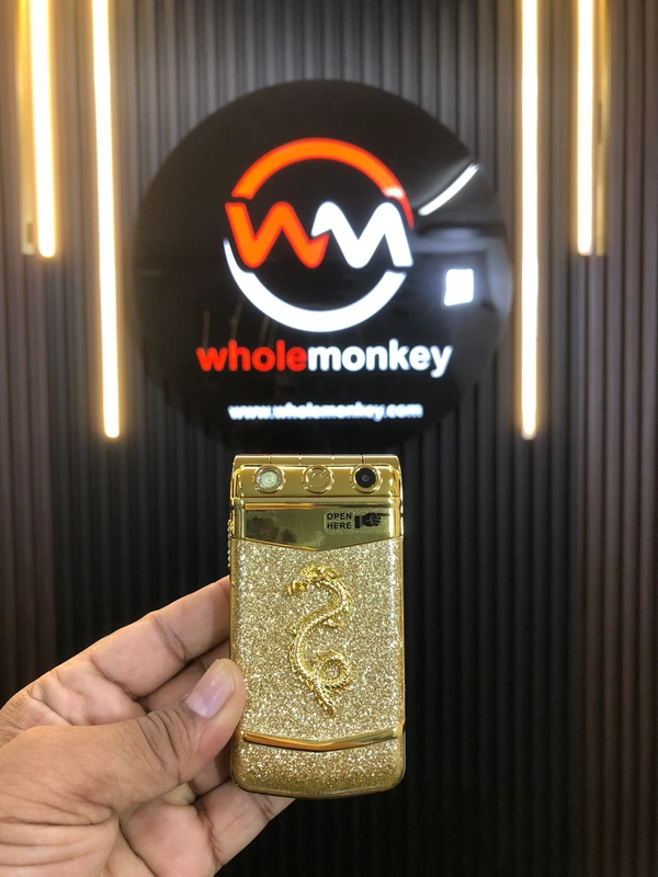 Vertu Flip V77Ayxta Dragon - Diamond Gold