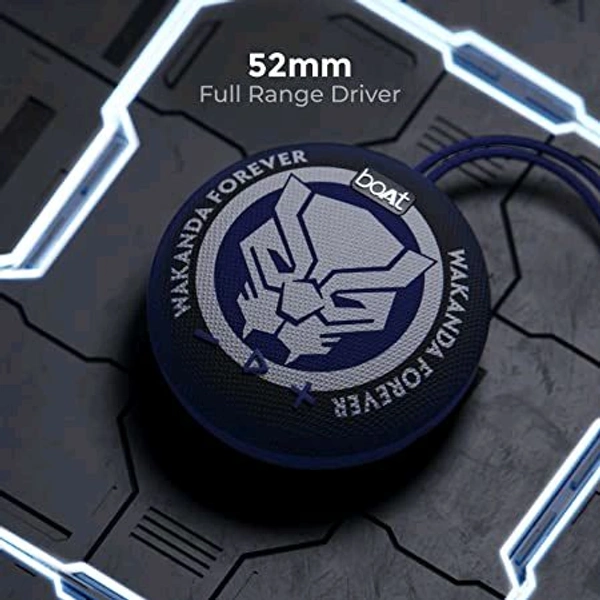 boat Stone Black 190 M Marvel Edition Bluetooth Speaker Open Box Just Like New  - Black