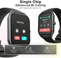 Wings Spero 1.96 HD IPS Display Smart Watch Open Box - Black