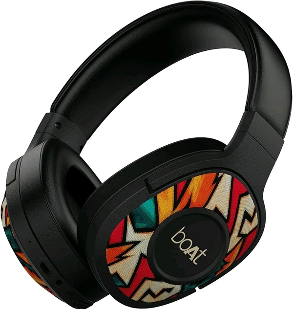 boAt Rockerz 550 Over Ear Bluetooth Headphones with Upto 20 Hours Playback, 50MM Drivers, Soft Padded Ear Cushions and Physical Noise Isolation Open Box 3 Month Warranty  - Black