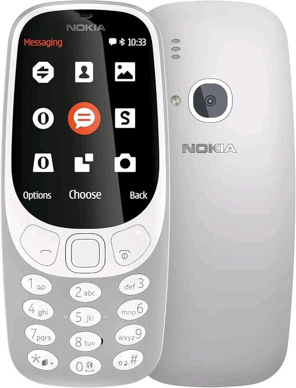 Nokia 3310 Dual SIM Keypad Phone with MP3 Player, Wireless FM Radio and Rear Camera Renewed  - Gray
