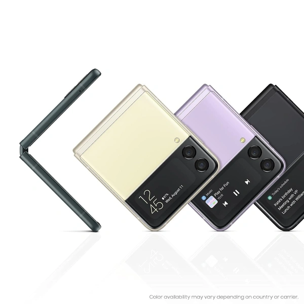Samsung Galaxy Z Flip 4 Imported Mobile Under seller warranty  - 128GB, Cream