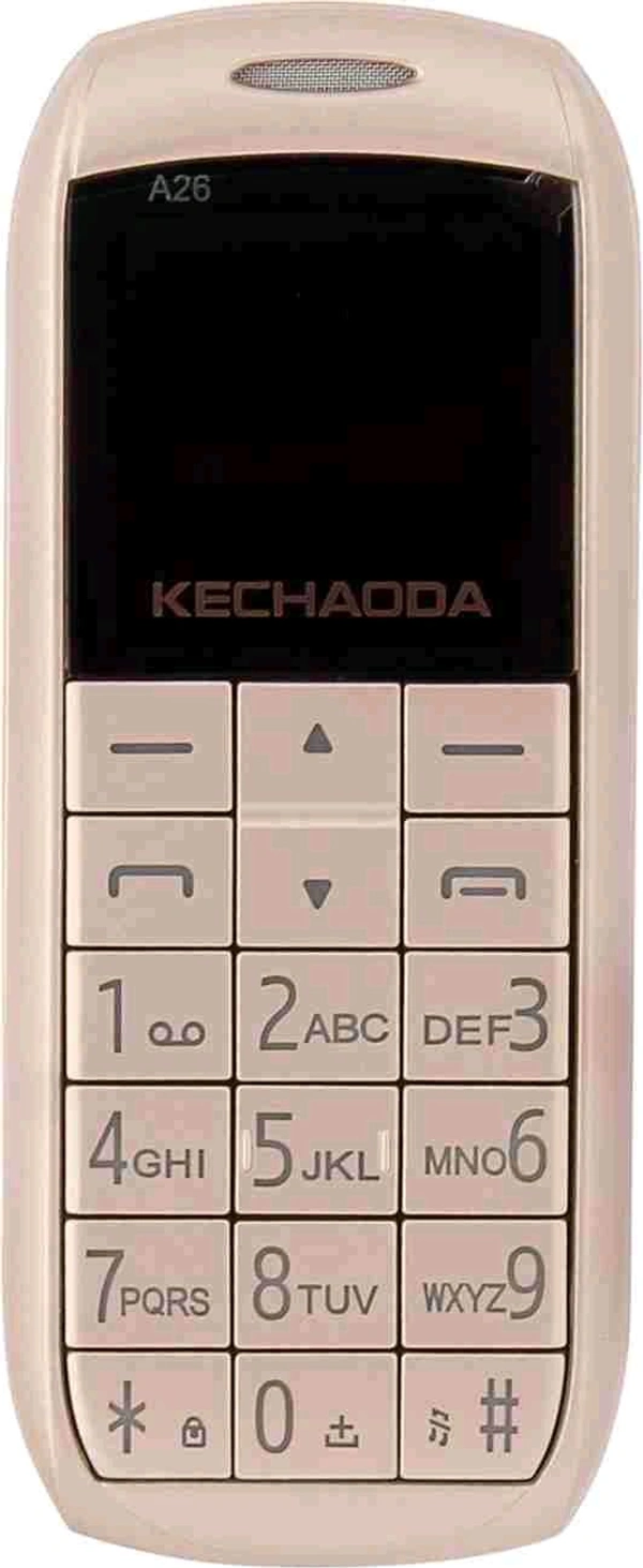 KECHAODA A26 Dual Sim Mobile Phone (Bluetooth Size,Black, 16MB) - Silver
