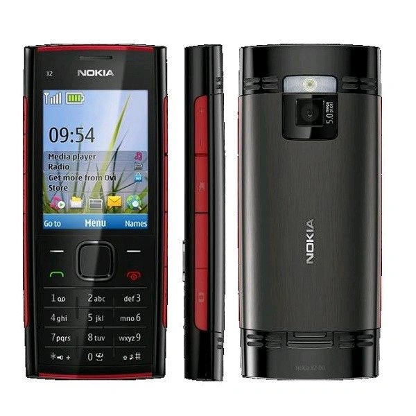 Nokia X2-00 Refurbished  - Black