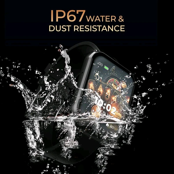 beatXP Marv Ace 1.85” HD Display Bluetooth Calling Smart Watch, Rotary Crown, 240 * 284px, 500 Nits, 60Hz Refresh Rate, 100+ Sports Modes - Rose gold