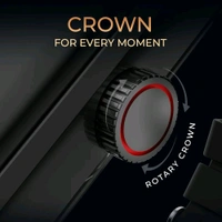 beatXP Marv Ace 1.85” HD Display Bluetooth Calling Smart Watch, Rotary Crown, 240 * 284px, 500 Nits, 60Hz Refresh Rate, 100+ Sports Modes - Silver