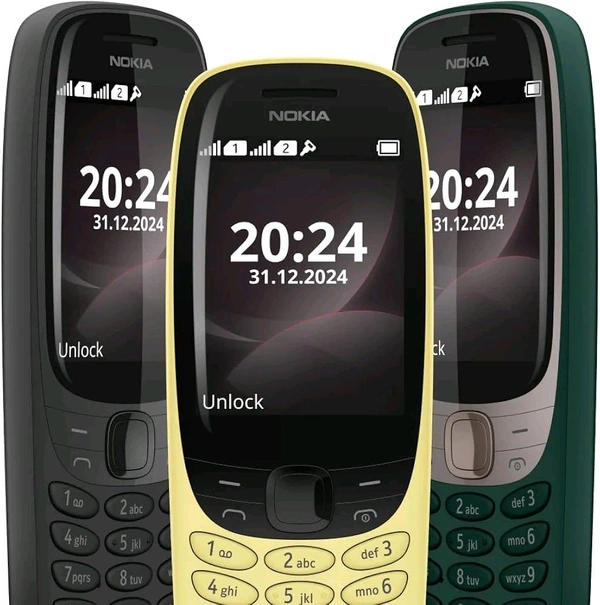Nokia 6310 Dual SIM Keypad Phone with a 2.8” Screen, Wireless FM Radio and Rear Camera with Flash - Green