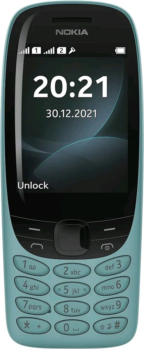 Nokia 6310 Dual SIM Keypad Phone with a 2.8” Screen, Wireless FM Radio and Rear Camera with Flash - Green