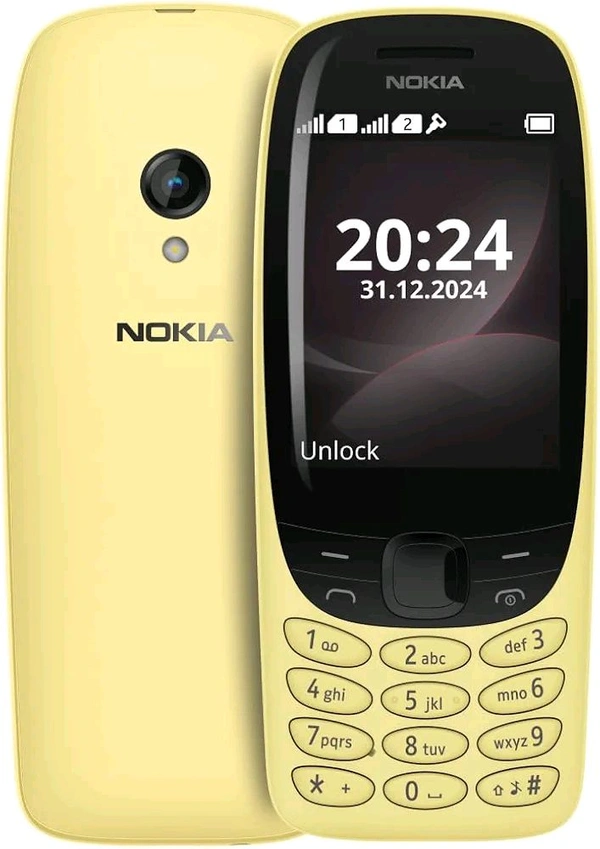Nokia 6310 Dual SIM Keypad Phone with a 2.8” Screen, Wireless FM Radio and Rear Camera with Flash - Green