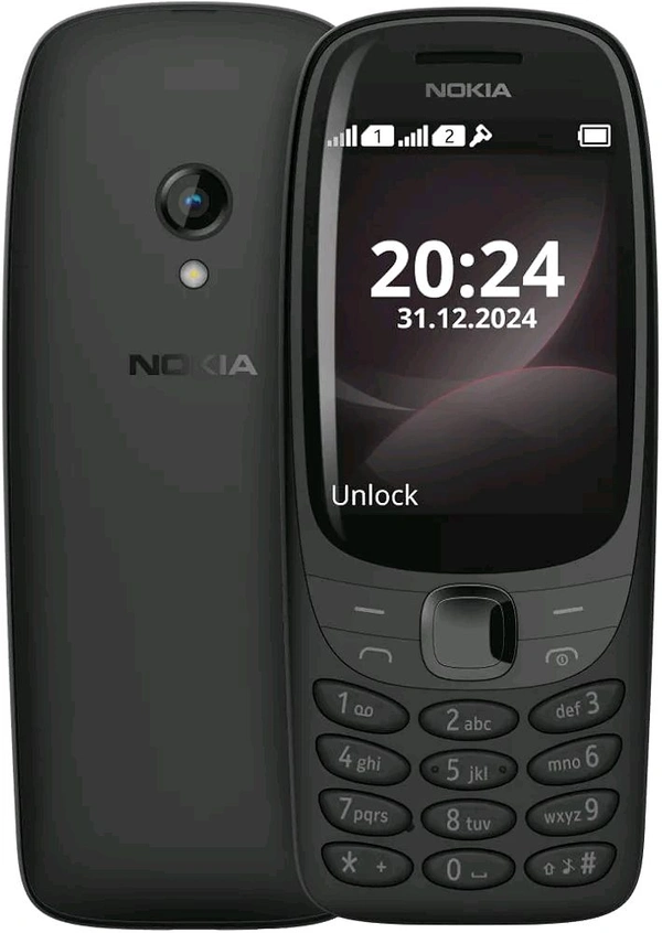 Nokia 6310 Dual SIM Keypad Phone with a 2.8” Screen, Wireless FM Radio and Rear Camera with Flash - Green