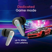 Wings Phantom 450 Wireless in Ear Earbuds with Digital Battery Display - Gray