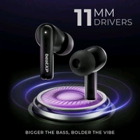 beatXP Vibe XPods Bluetooth True Wireless Ear buds with 60H Playtime, Quad Mic ENC - Black