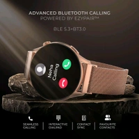 beatXP Evoke 1.43” Super Retina AMOLED Display Bluetooth Calling Smart Watch - Regal Gold