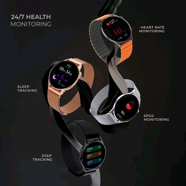 beatXP Evoke 1.43” Super Retina AMOLED Display Bluetooth Calling Smart Watch - Silver Chalice