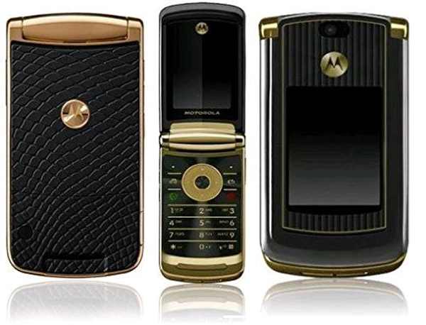 Motorola Razr2 V8 Gold Edition Mobile Phone unlocked luxury edition (Renewed) - Gold