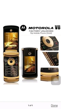 Motorola Razr2 V8 Gold Edition Mobile Phone unlocked luxury edition (Renewed) - Gold