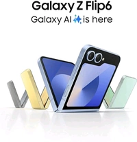 Samsung Galaxy Z Flip6 5G AI Smartphone - Silver Shadow, 256 GB