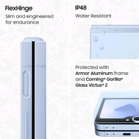 Samsung Galaxy Z Flip6 5G AI Smartphone - Silver Shadow, 256 GB