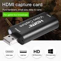 Audio Video Capture Cards, HDMI to USB 2.0/USB High Definition Full HD 1080p 30fps Record via DSLR Camcorder Action Cam for Acquisition,Live Streaming,Gaming,Teaching,Conference